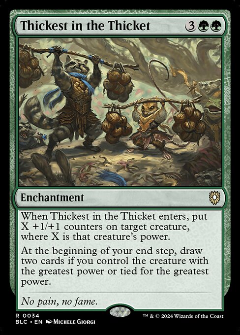 Thickest in the Thicket - Bloomburrow Commander #34