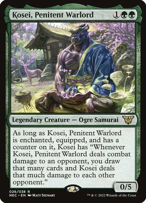 Kosei, Penitent Warlord - Neon Dynasty Commander #26