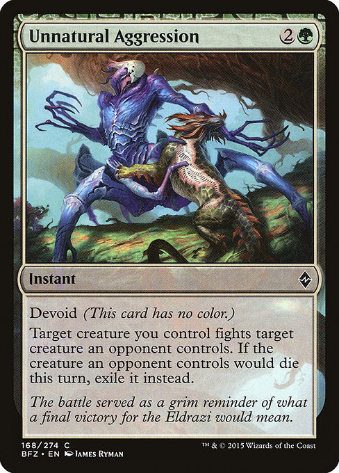Unnatural Aggression - Battle for Zendikar #168