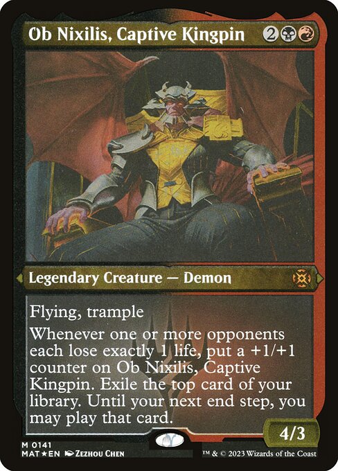 Ob Nixilis, Captive Kingpin (Foil Etched) - March of the Machine: The Aftermath #141