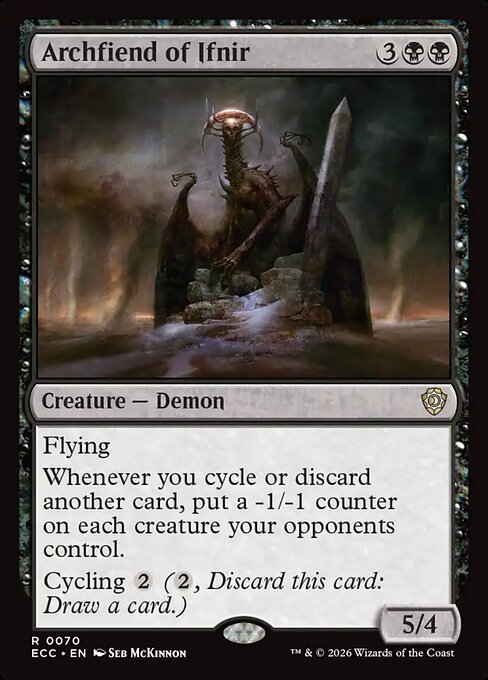 Archfiend of Ifnir - Lorwyn Eclipsed Commander #70