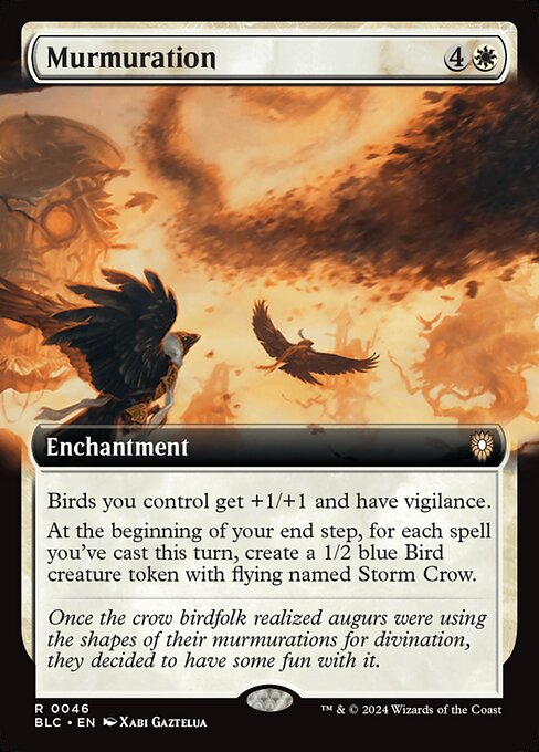 Murmuration (Extended Art) - Bloomburrow Commander #46
