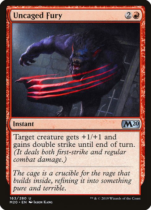 Uncaged Fury - Core Set 2020 #163