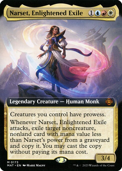 Narset, Enlightened Exile (Extended Art) - March of the Machine: The Aftermath #173