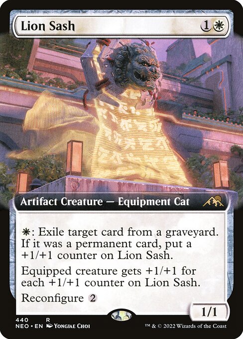 Lion Sash (Extended Art) - Kamigawa: Neon Dynasty #440