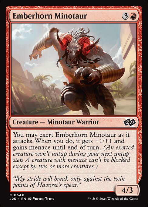 Emberhorn Minotaur - Foundations Jumpstart #540