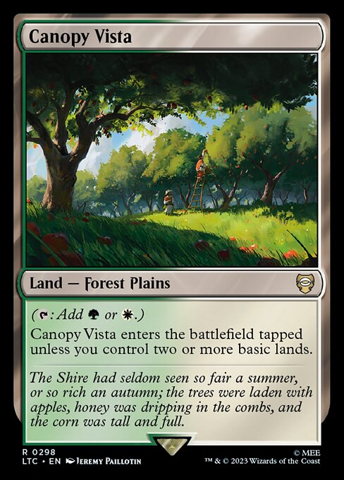 Canopy Vista - Tales of Middle-earth Commander #298