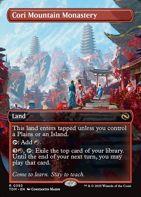 Cori Mountain Monastery (Borderless) - Tarkir: Dragonstorm #393
