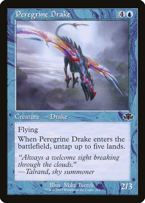 Peregrine Drake (Retro Frame) - Dominaria Remastered #292