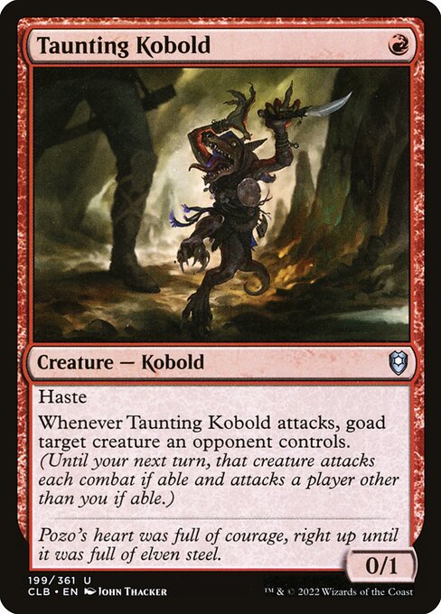 Taunting Kobold - Commander Legends: Battle for Baldur's Gate #199