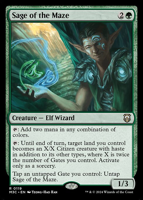 Sage of the Maze - Modern Horizons 3 Commander #119