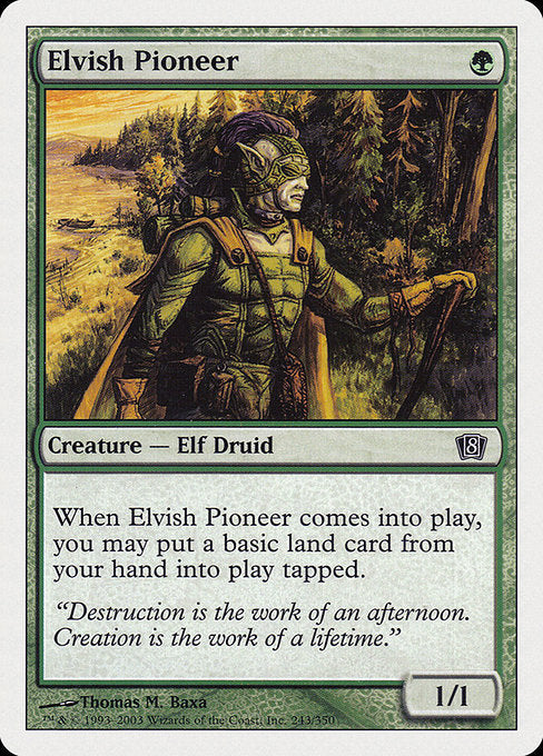 Elvish Pioneer - Eighth Edition #243
