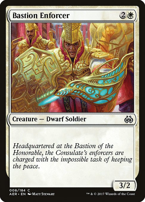 Bastion Enforcer - Aether Revolt:  - 8 - Near Mint