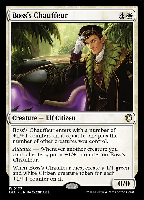 Boss's Chauffeur - Bloomburrow Commander #137