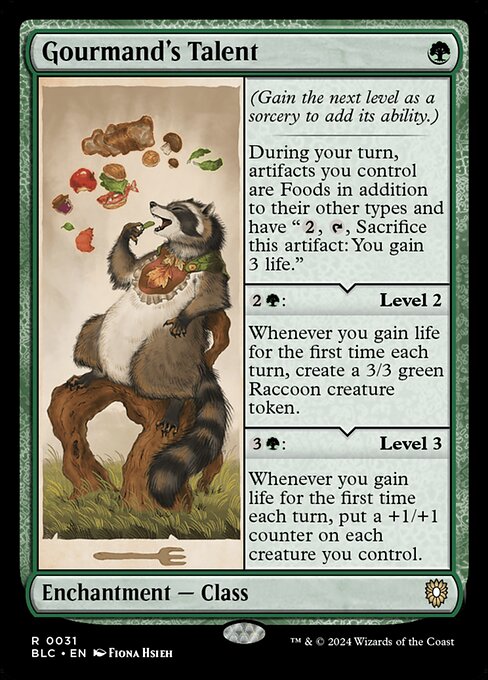 Gourmand's Talent - Bloomburrow Commander #31