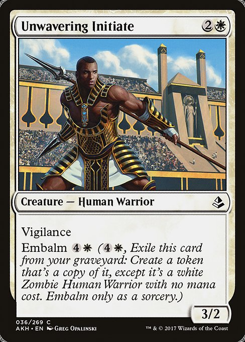 Unwavering Initiate - Amonkhet #36