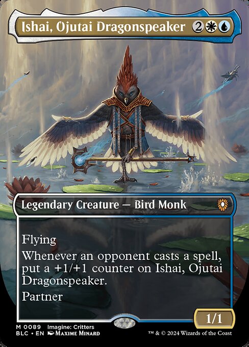 Ishai, Ojutai Dragonspeaker (Borderless) - Bloomburrow Commander #89