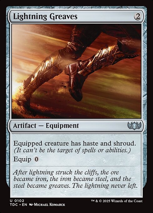 Lightning Greaves - Tarkir: Dragonstorm Commander #102