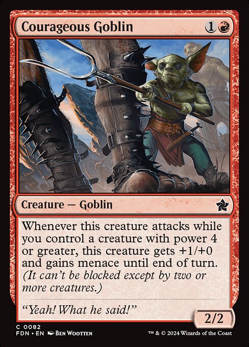 Courageous Goblin - Foundations #82