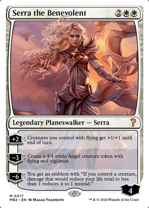 Serra the Benevolent (White Border) - Mystery Booster 2 #17