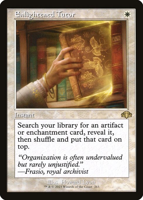 Enlightened Tutor (Retro Frame) - Dominaria Remastered #263