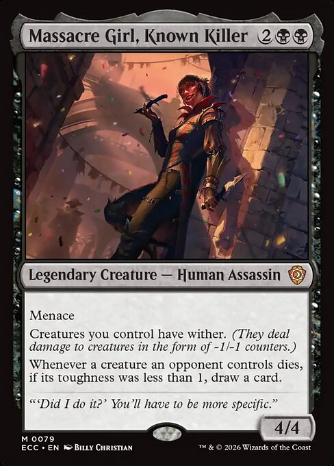 Massacre Girl, Known Killer - Lorwyn Eclipsed Commander #79