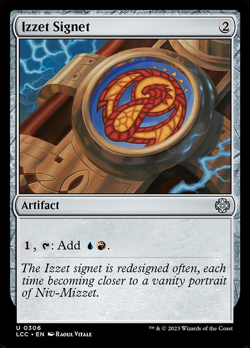Izzet Signet - The Lost Caverns of Ixalan Commander #306