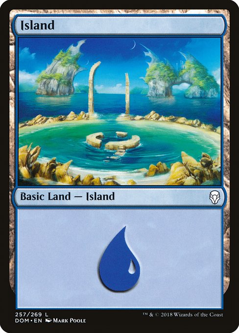 Island (257) - Dominaria #257