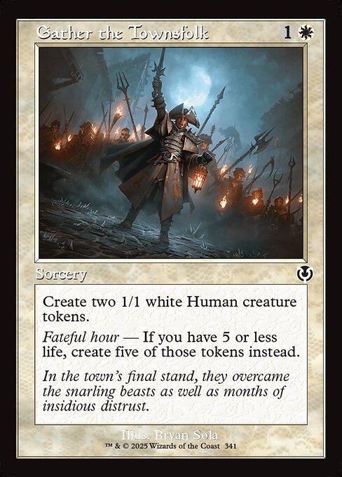 Gather the Townsfolk (Retro Frame) - Innistrad Remastered #341