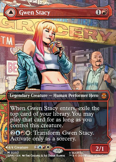 Gwen Stacy (0202) (Borderless) - Marvel's Spider-Man #202