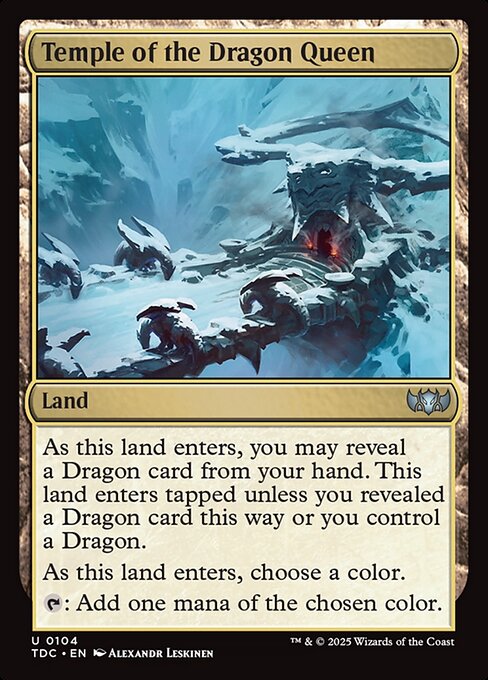 Temple of the Dragon Queen - Tarkir: Dragonstorm Commander #104
