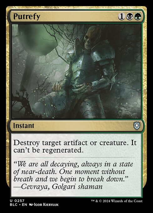 Putrefy - Bloomburrow Commander #257