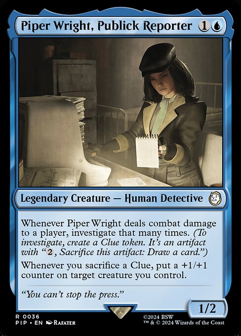 Piper Wright, Publick Reporter - Fallout #36