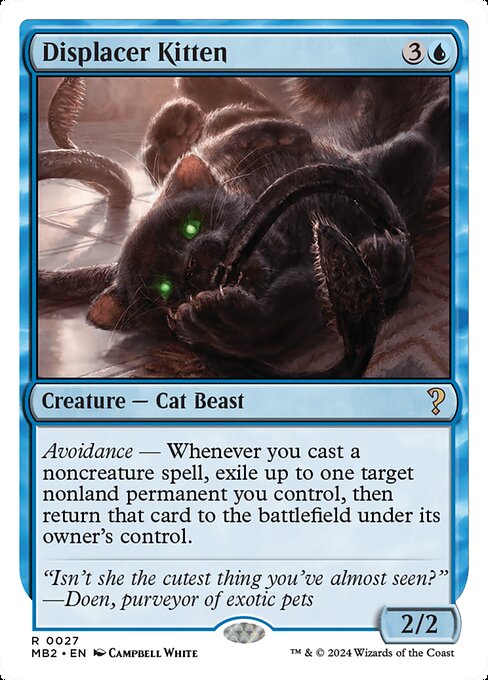 Displacer Kitten (White Border) - Mystery Booster 2 #27