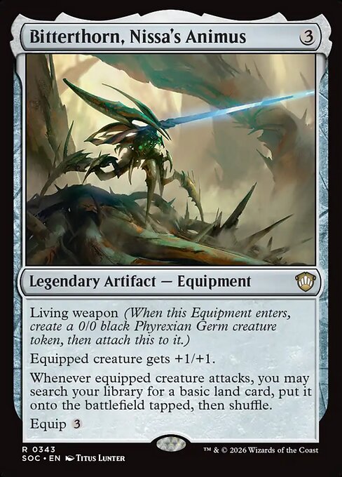 Bitterthorn, Nissa's Animus - Secrets of Strixhaven Commander #343