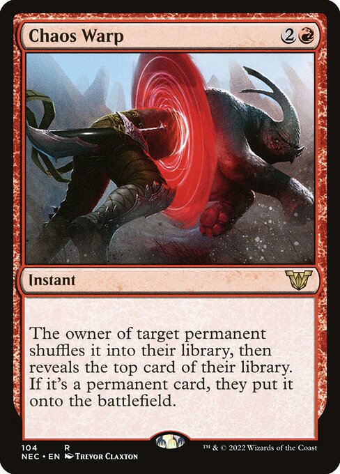 Chaos Warp - Neon Dynasty Commander #104