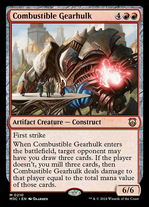 Combustible Gearhulk - Modern Horizons 3 Commander #210