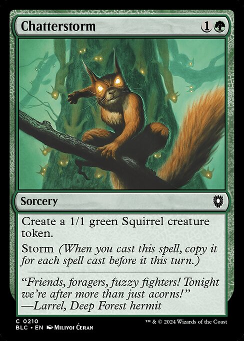 Chatterstorm - Bloomburrow Commander #210