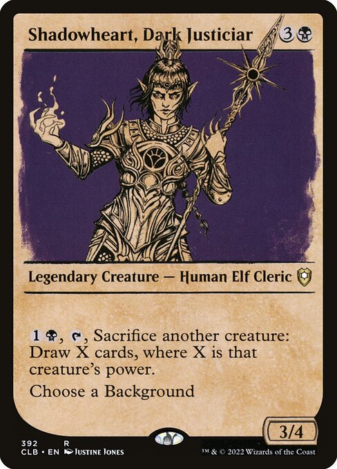 Shadowheart, Dark Justiciar (Showcase) - Commander Legends: Battle for Baldur's Gate #392