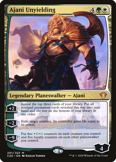 Ajani Unyielding - Commander 2020 #201
