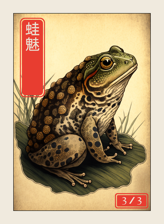 Keimi token - custom Japanese art design for tabletop gaming