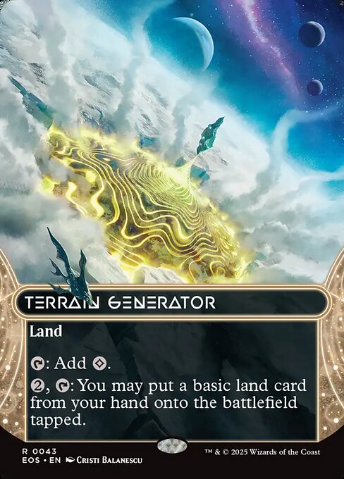Terrain Generator (0043) (Borderless) - Edge of Eternities: Stellar Sights #43