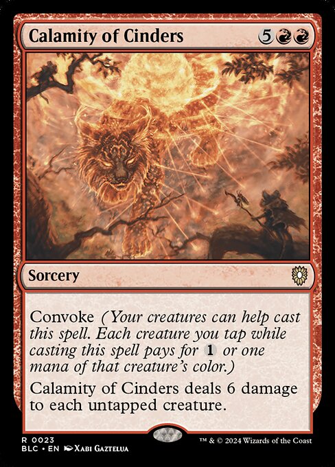 Calamity of Cinders - Bloomburrow Commander #23