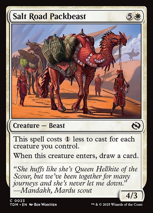Salt Road Packbeast - Tarkir: Dragonstorm #23