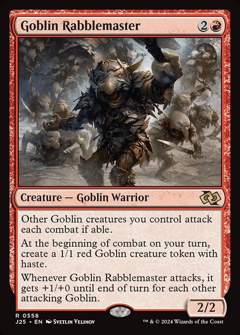 Goblin Rabblemaster - Foundations Jumpstart #558