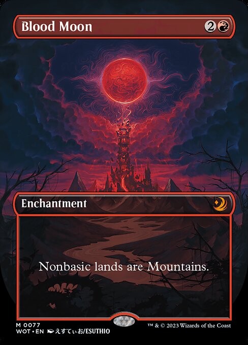 Blood Moon (Anime Borderless) - Wilds of Eldraine: Enchanting Tales #77