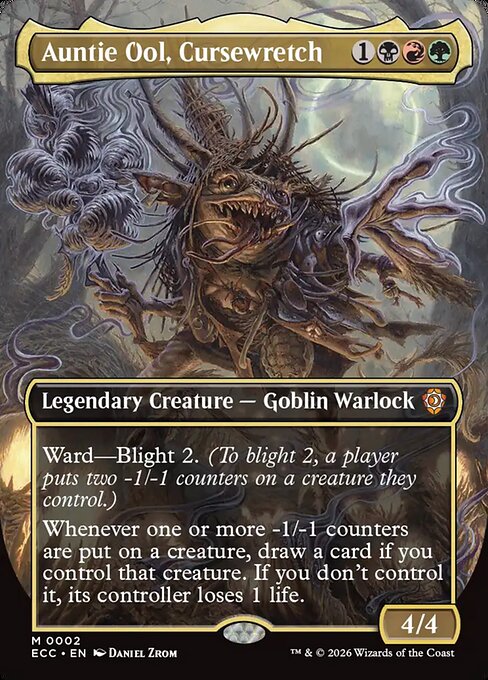 Auntie Ool, Cursewretch (Borderless) - Lorwyn Eclipsed Commander #2