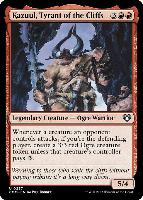 Kazuul, Tyrant of the Cliffs - Commander Masters #237