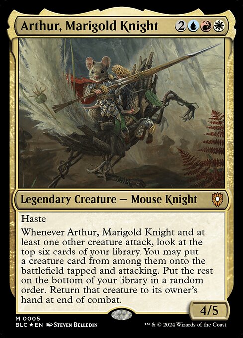 Arthur, Marigold Knight - Bloomburrow Commander #5