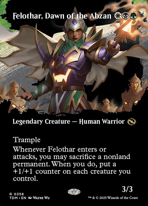 Felothar, Dawn of the Abzan (Borderless) - Tarkir: Dragonstorm #358